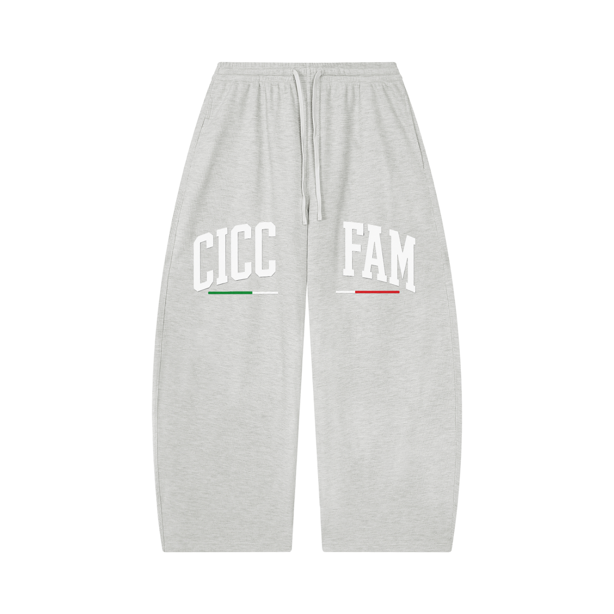 CICC FAM Unisex Waffle Barrel Leg Pants