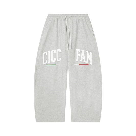 CICC FAM Unisex Waffle Barrel Leg Pants